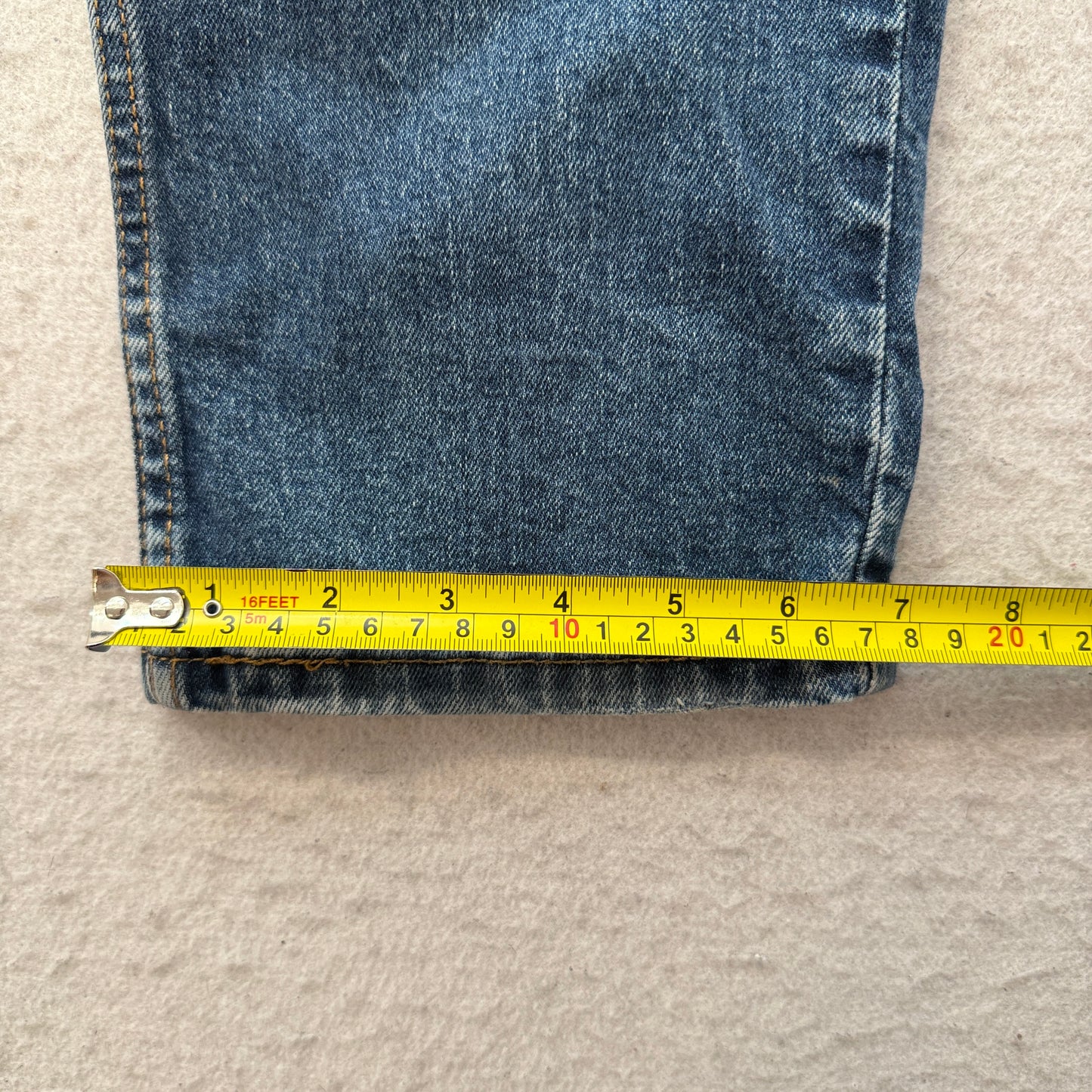 Levi's 511 Mens Blue Straight-Fit Denim Jeans 5-Pocket Classic Logo Size W36xL30