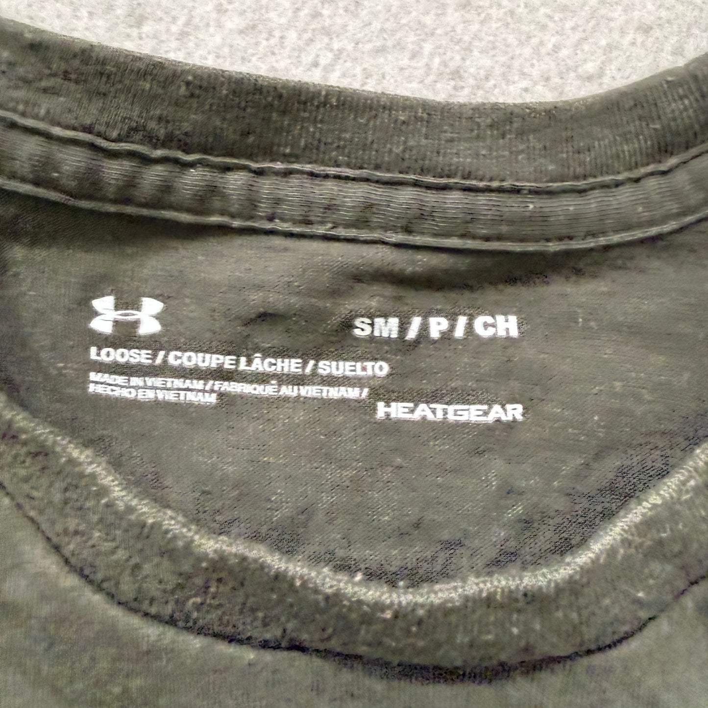 Under Armour Heatgear Men's Black Loose T-Shirt Short Sleeve Crewneck Size S