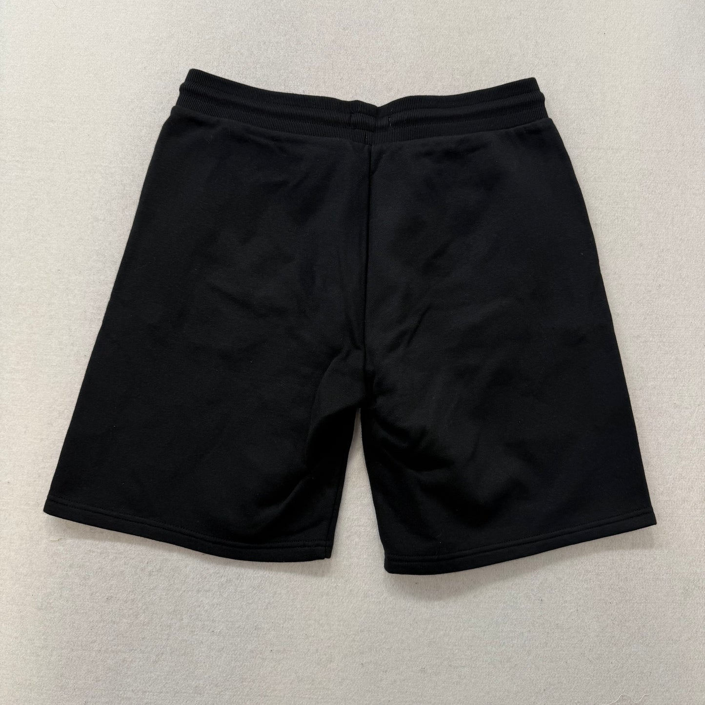 Calvin Klein Jeans Black Fleece Shorts Drawstring Monogram Logo Regular Size M