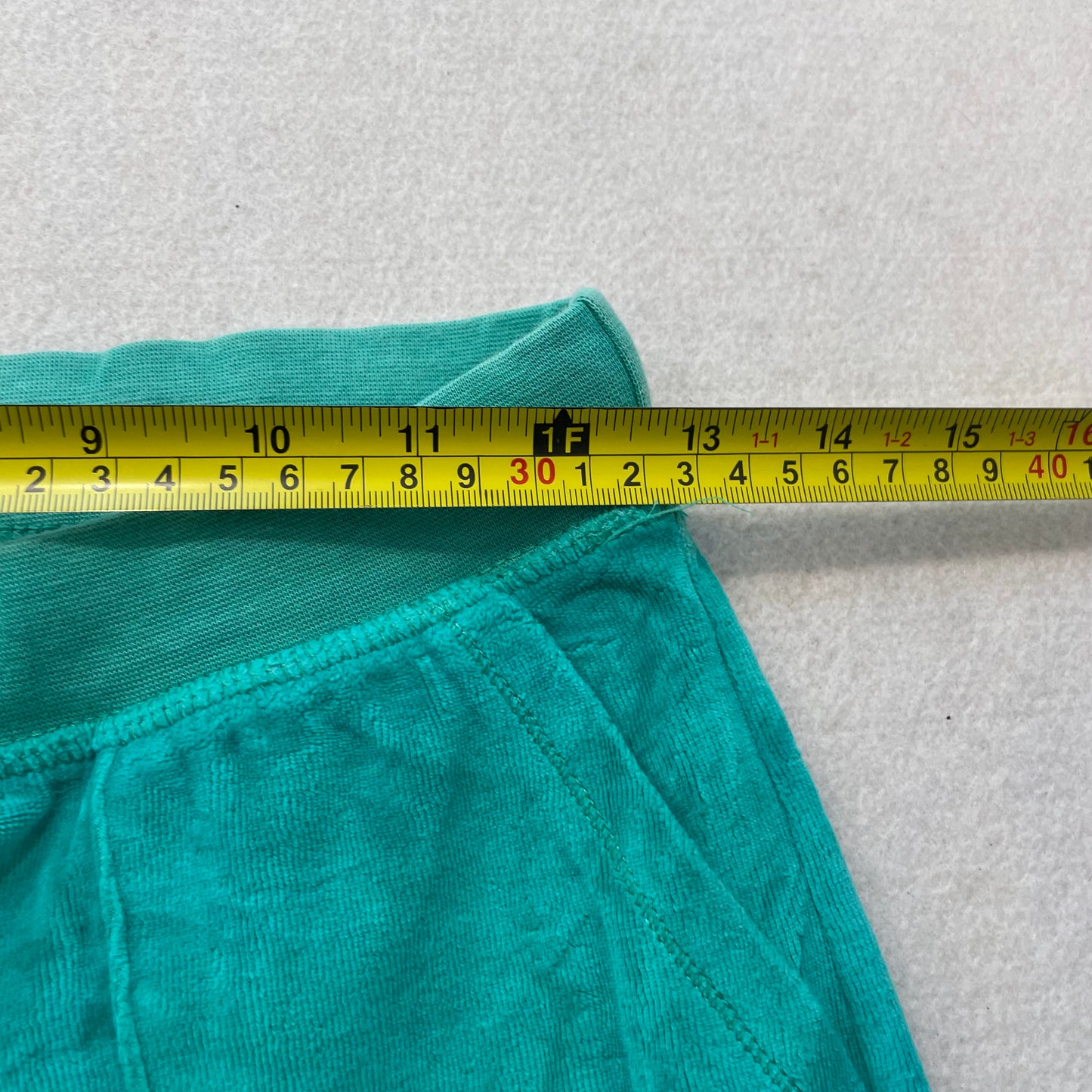 Vintage Juicy Couture Women's Aqua Velour Flared Track Pants Pockets Y2k Size S