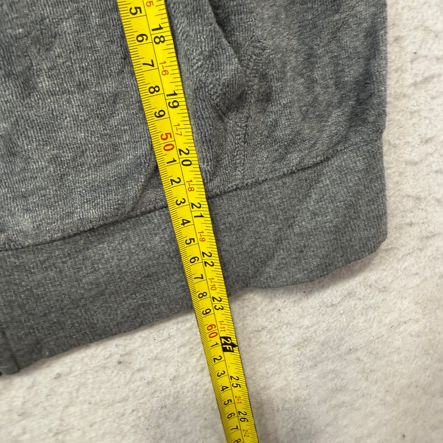 Victoria's Secret PINK Women's Dark Gray Velour Zip-Up Hoodie Drawstrings Size S
