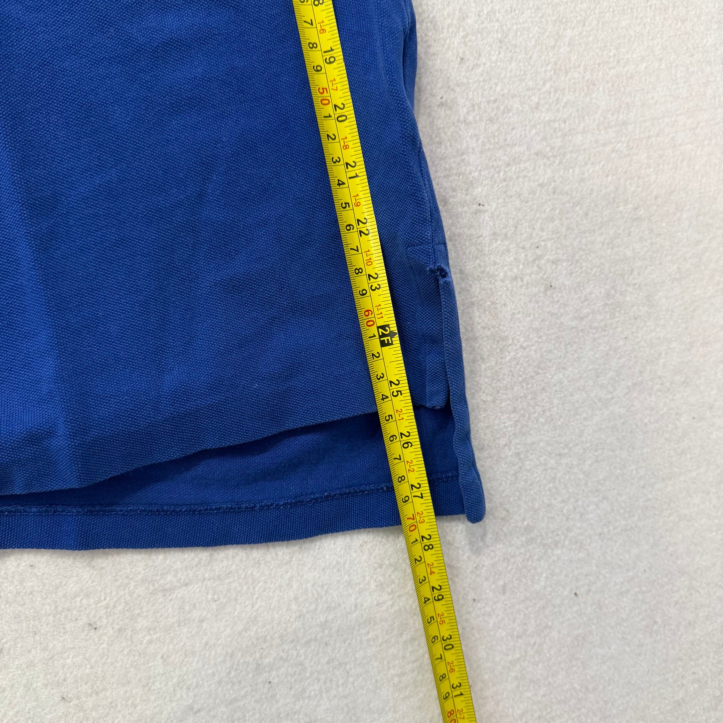 Polo Ralph Lauren Men's Royal Blue Cotton Polo Shirt Short Sleeves Logo Size L