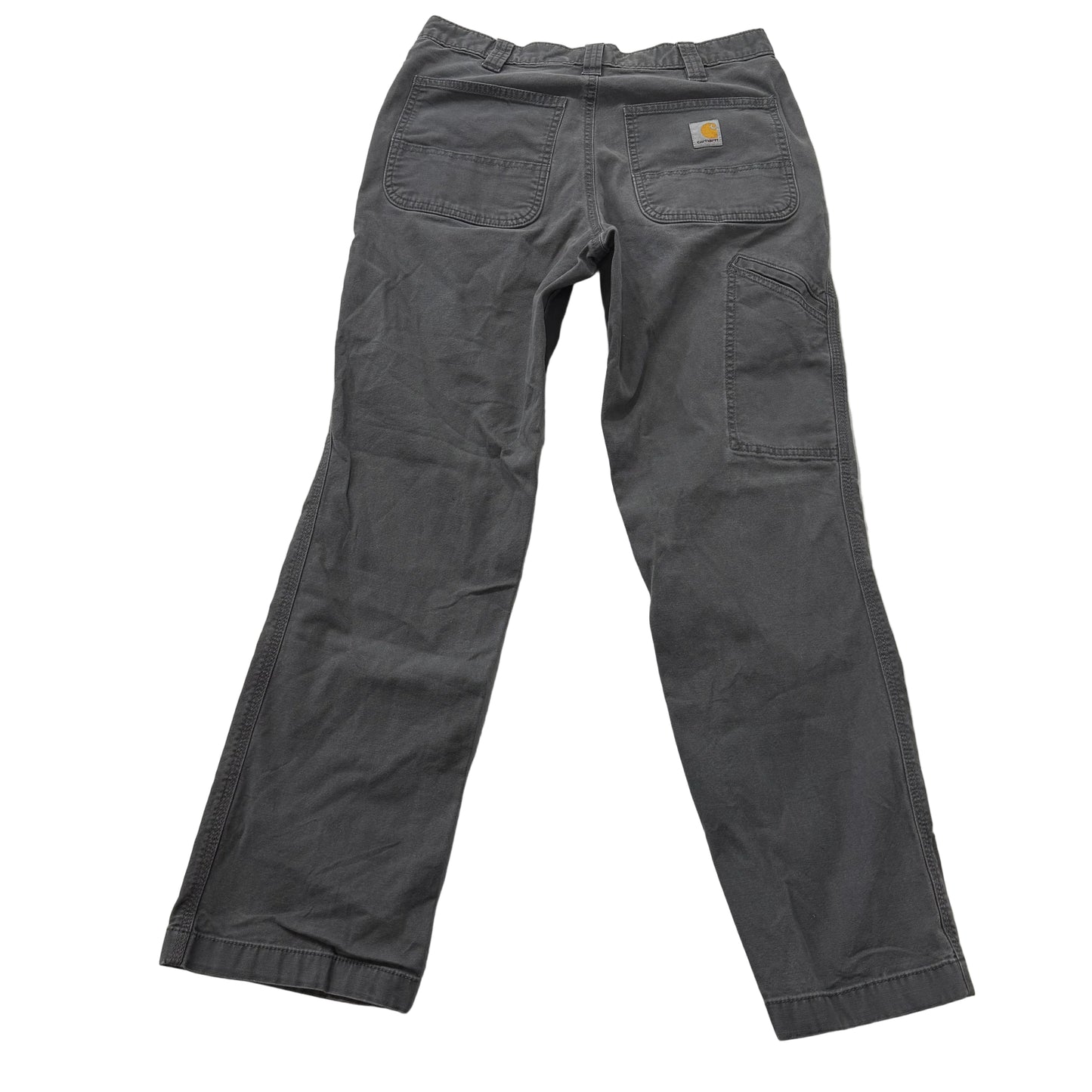 Carhartt Men's Charcoal Gray Relaxed Fit Carpenter Pants Tool Pockets Size 32