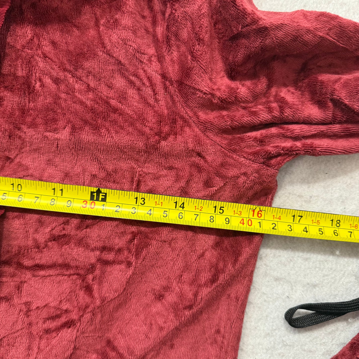 Hollister California Women's Marron Velour Zip-Up Hoodie Long Sleeve Y2k Size S