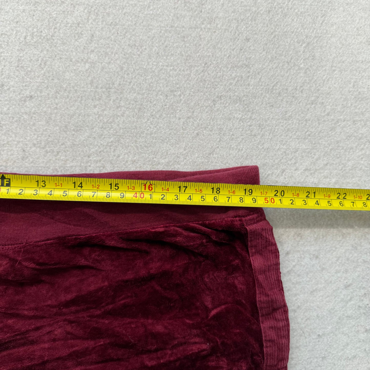2003 Vintage Juicy Couture Women's Maroon Velour Flare Track Pant Zipper Size XL