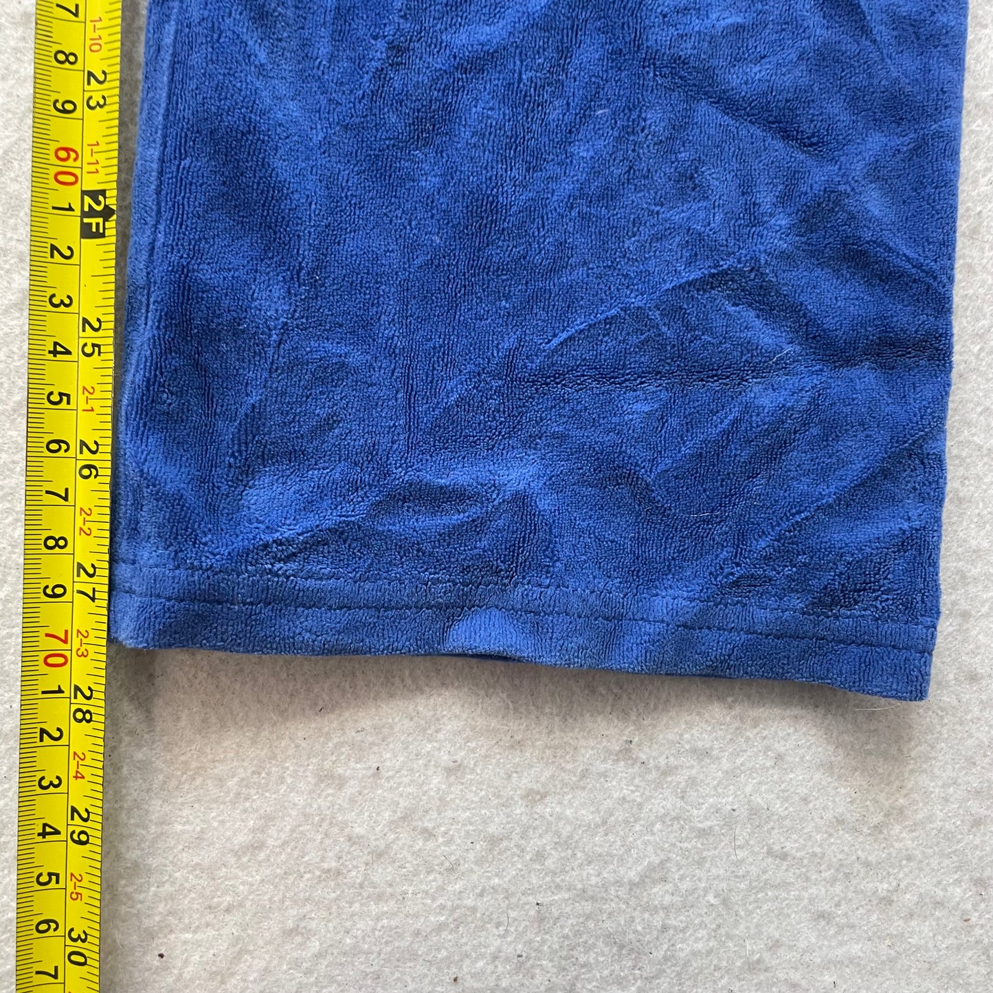 Juicy Couture Kid's Cobalt Blue Velour Flare Track Pant Rhinestones Logo Size XL