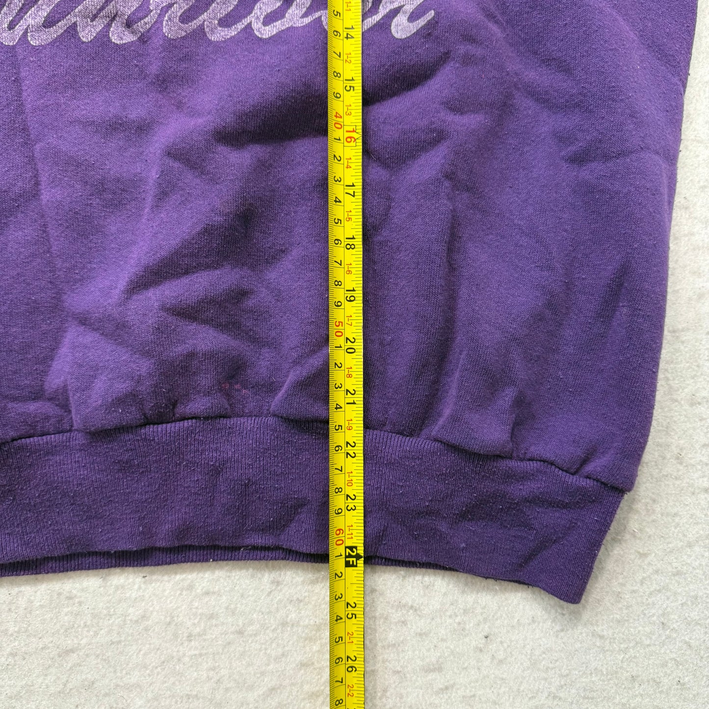 Vtg Lee Sunriver Men Purple Midweight Cotton Blend Sweatshirt Made in USA Size L