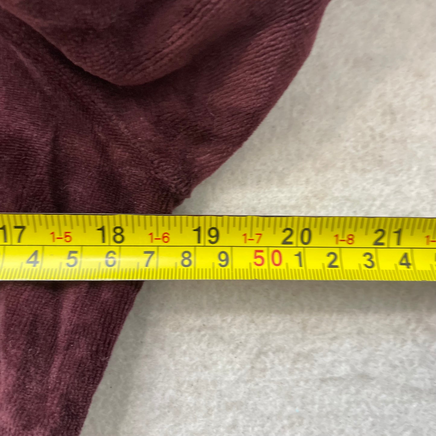 2003 Vintage Juicy Couture Women's Maroon Velour Pullover Long Hooded Y2k Size M