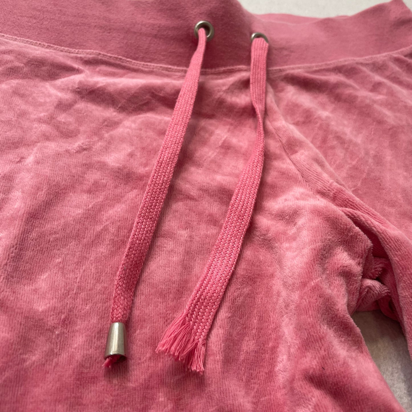 Juicy Couture Women's Candy Pink Velour Flared Track Pant Loungewear Y2K Size M