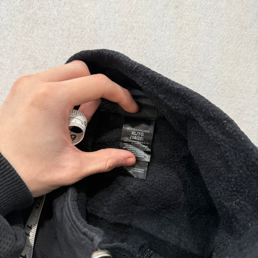The North Face Black Polartec Fleece Zip Jacket Recycled XL