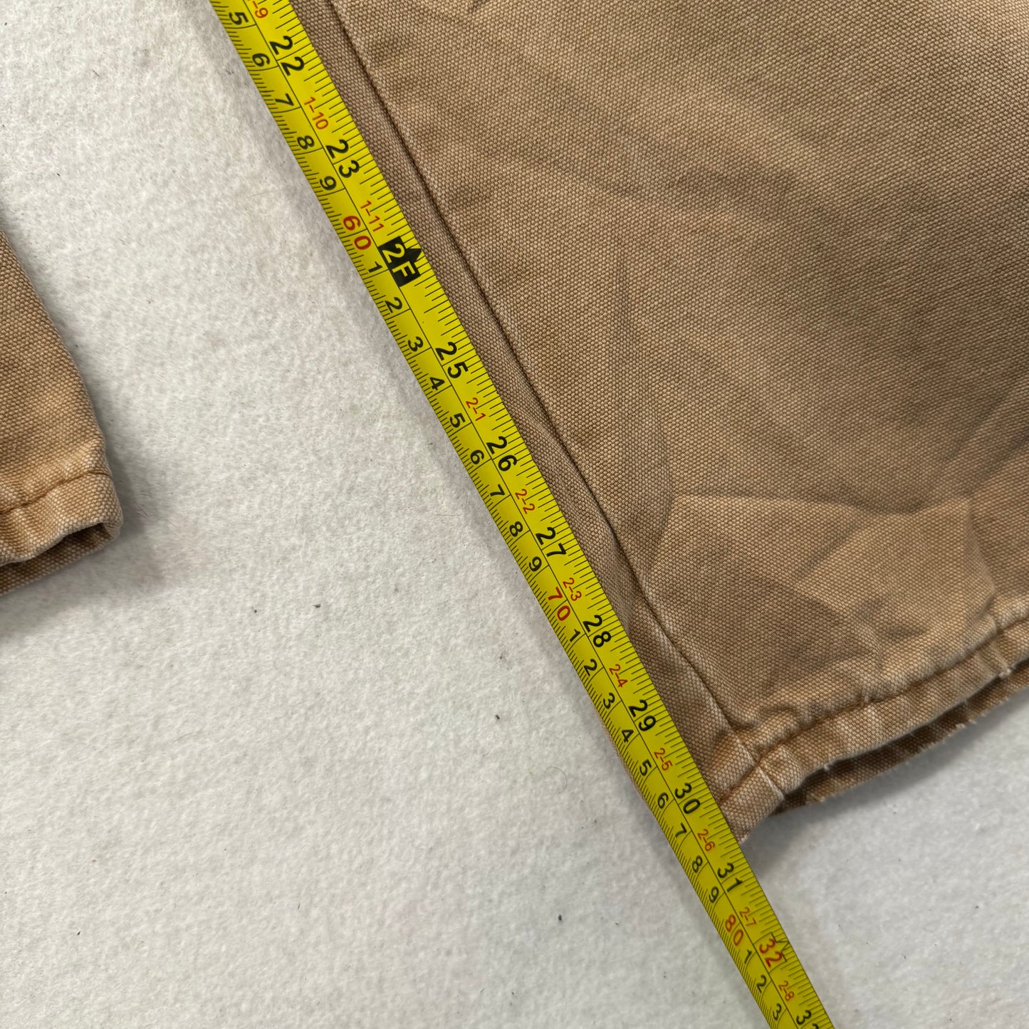 Dickies Men Tan Cotton Straight Leg Carpenter Pant Tool Pockets Workwear Size 36