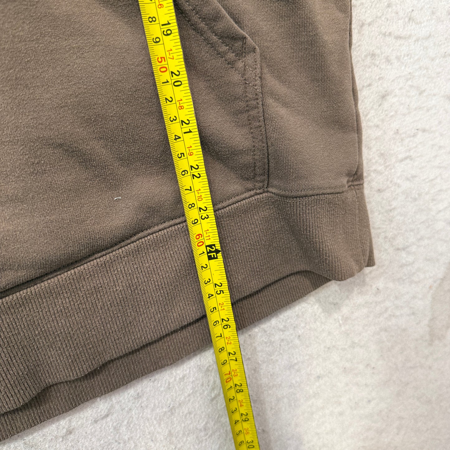 Ariat Rebar Men's Brown Fleece Workwear Hoodie Kangaroo Pocket Drawstring Size M