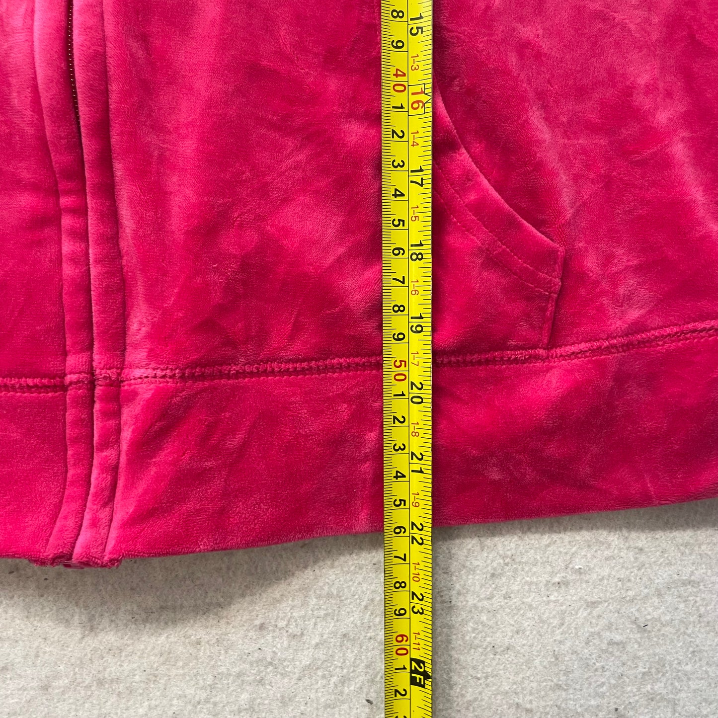 Juicy Couture Women's Hot Pink Velour Tracksuit Set Hoodie & Flared Pant Size L