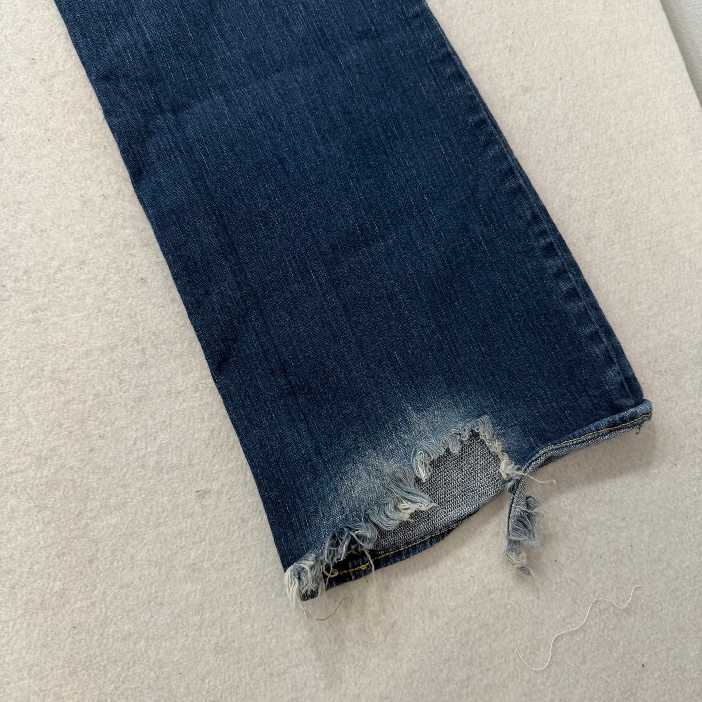 Rock & Republic Kasandra Blue Flared Bootcut Jeans Embroidered Low Rise Size 33