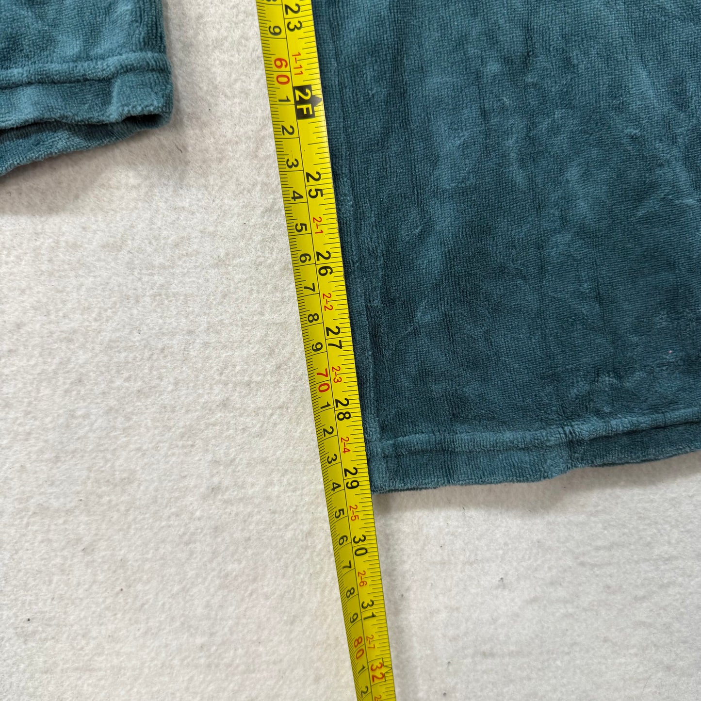 Vintage Juicy Couture Women's Teal Flared Wide Leg Track Pant Loungewear Size L