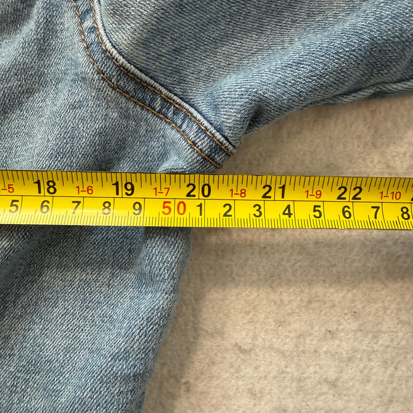 Old Navy Womens Blue Denim Trucker Jacket Light Wash Button-Up Pockets Size L