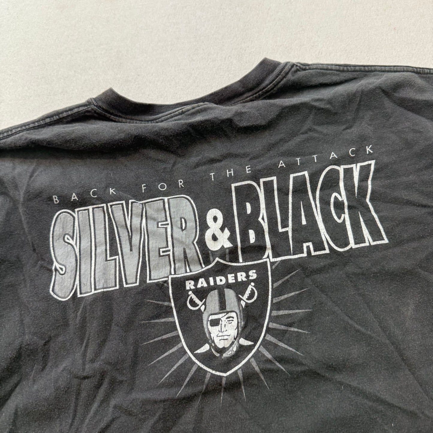 Unbranded Men's Charcoal Gray Cotton Bootleg T-Shirt Graphic Rivalry Tee Size XL