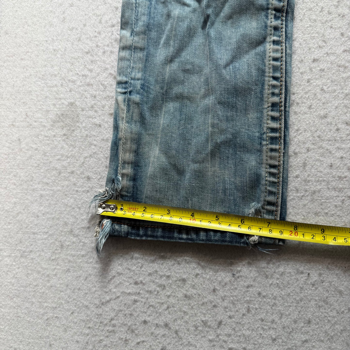 Rock Revival Evan Women's Blue Denim Bootcut Jeans Button Fly Classic Size 32