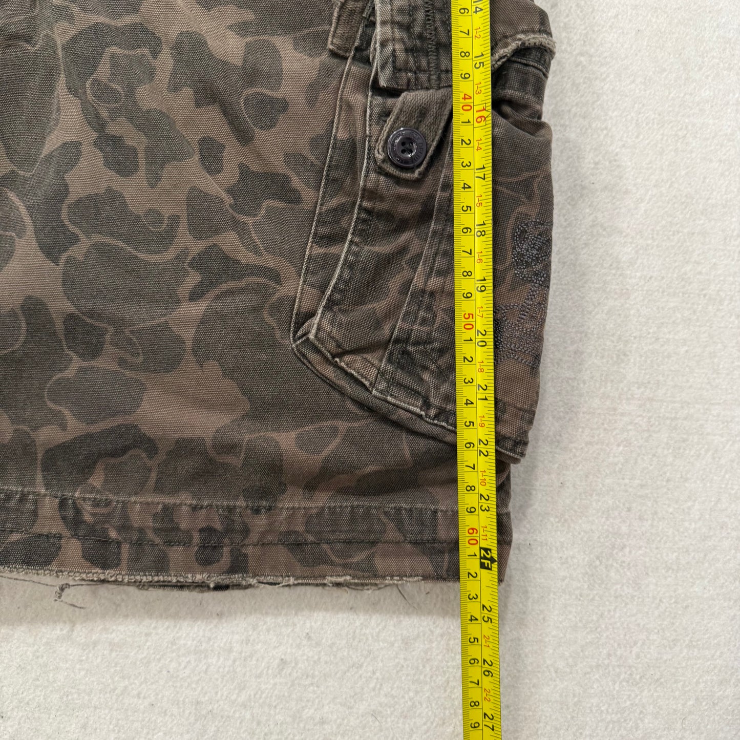 Fox Racing Slambozo 2.0 Men's Brown Camo Cotton Cargo Shorts Streetwear Size 32