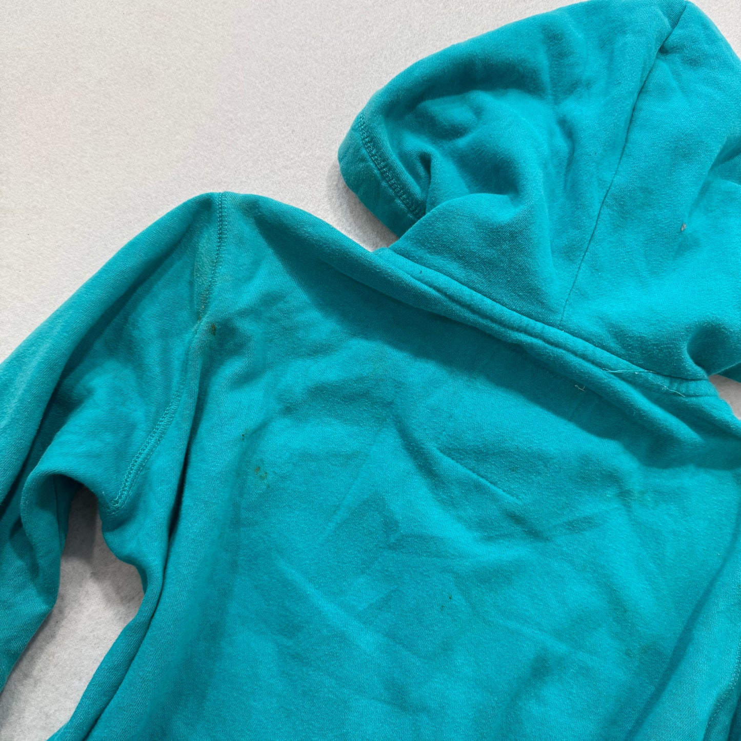 Aeropostale Teal Blue Embroidered Logo Full-Zip Hoodie Drawstring Classic Size S