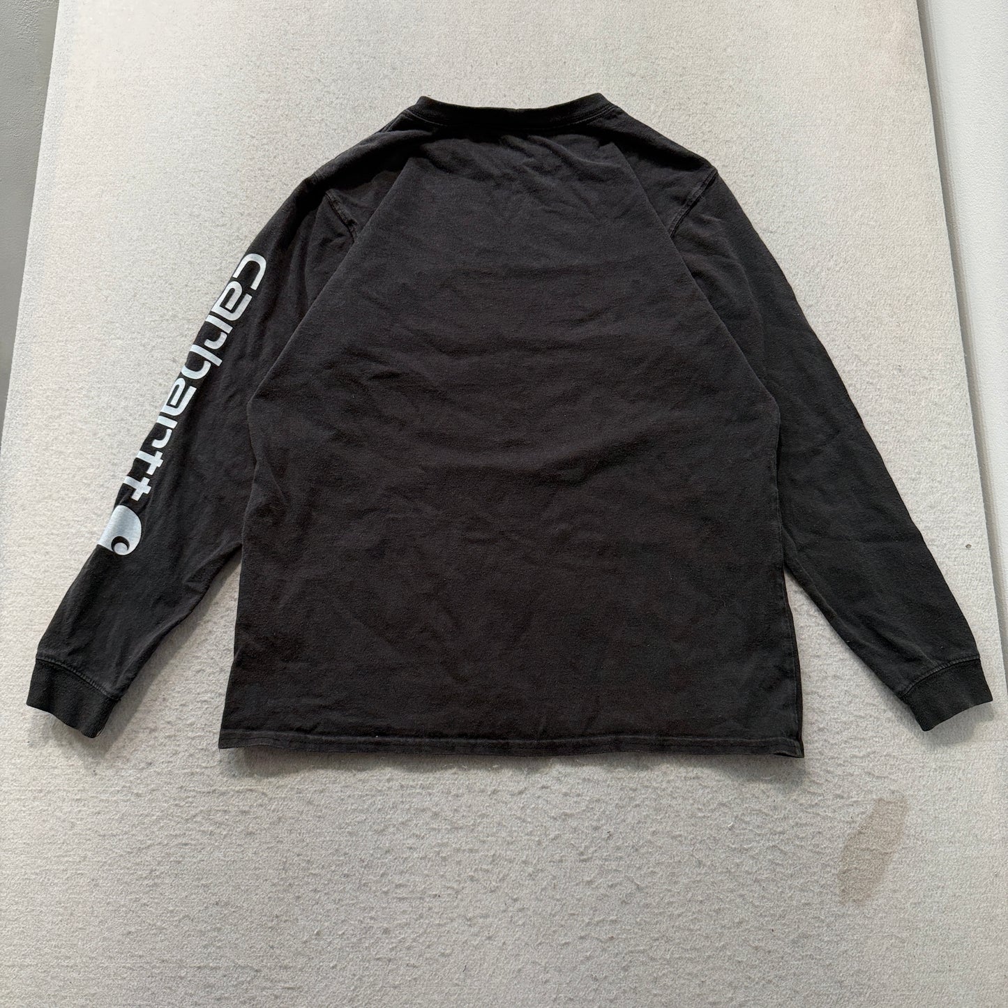 Carhartt Men's Black Loose Fit Sweatshirt Pullover Long Sleeve Classic Size M