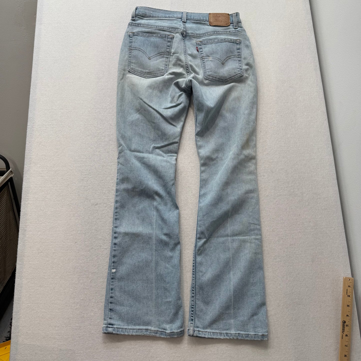Levi’s 515 Boot Cut blue denim low rise jeans size 28