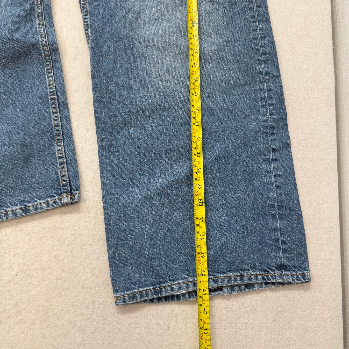 ASOS Design Women's Light Blue Denim Relaxed Straight Wide Leg Jeans Size 36