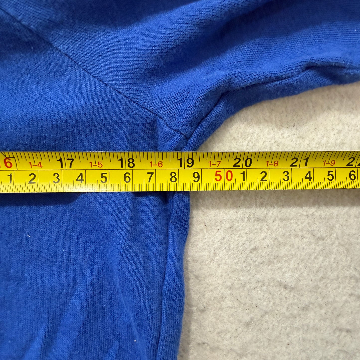Victoria's Secret PINK GV Women's Blue Fleece Pullover 1/4 Zip Sweatshirt Size S
