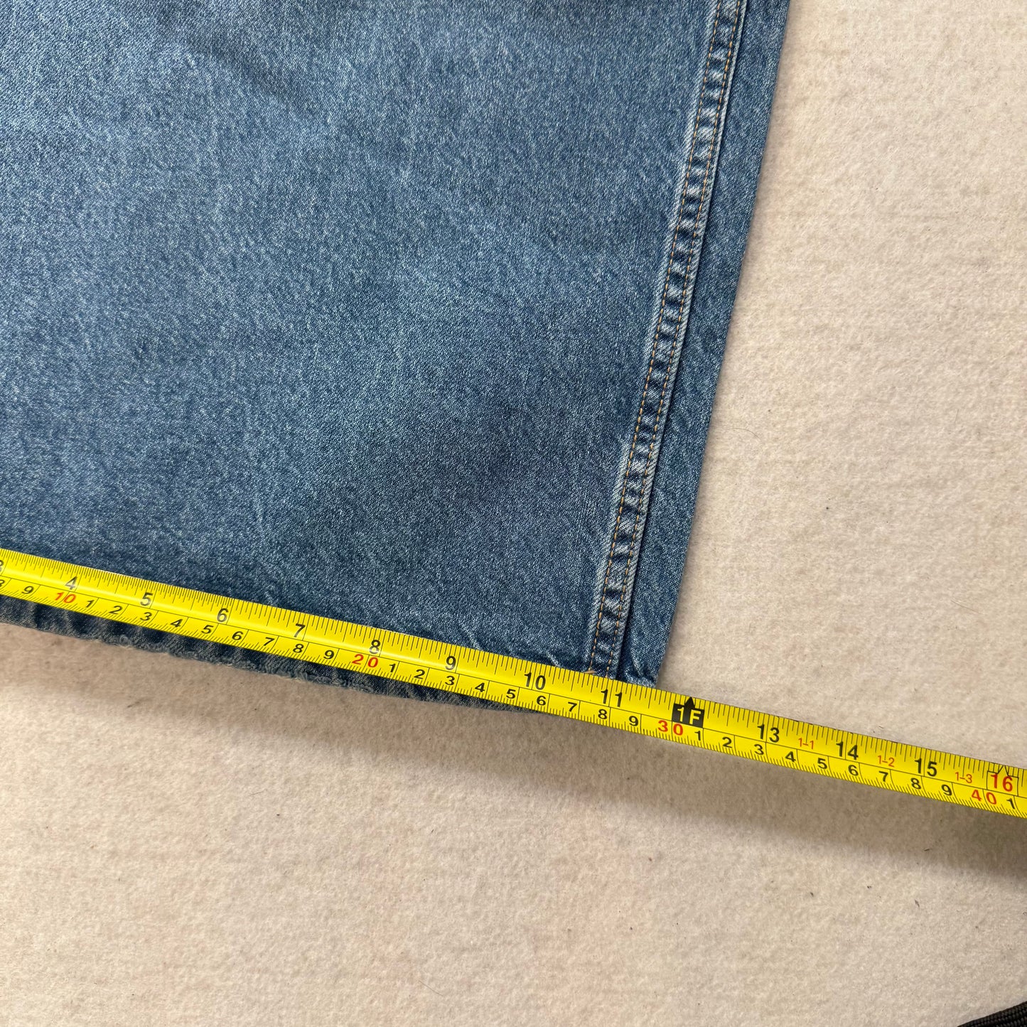 ASOS Design Women's Light Blue Denim Relaxed Straight Wide Leg Jeans Size 36