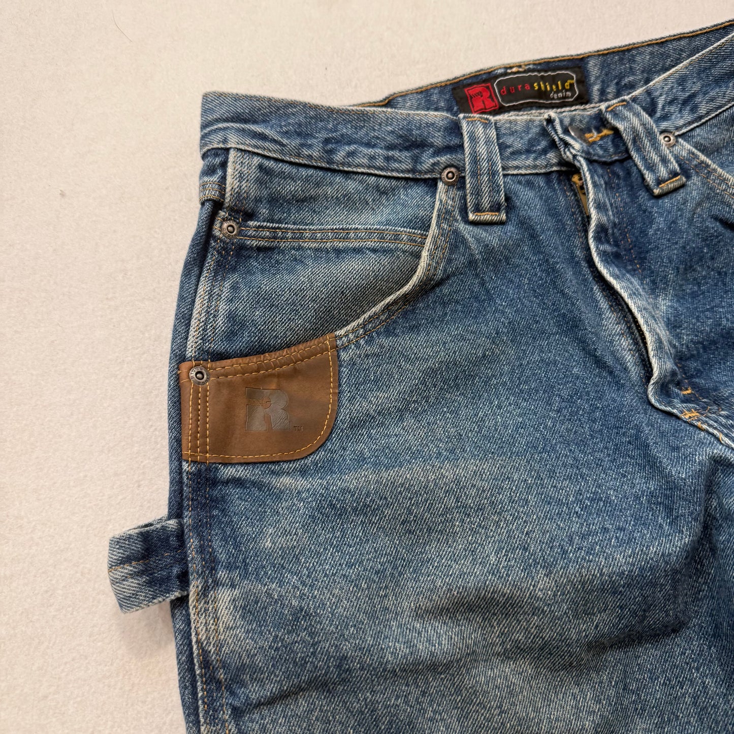 Wrangler Men's Blue Riggs Workwear Carpenter Denim Jeans Medium Wash Size 30