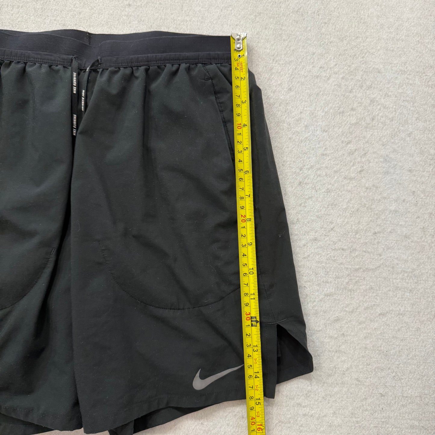 Nike Dri Fit Men's Black Flex Stride 5 Athletic Running Shorts Drawstring Size S