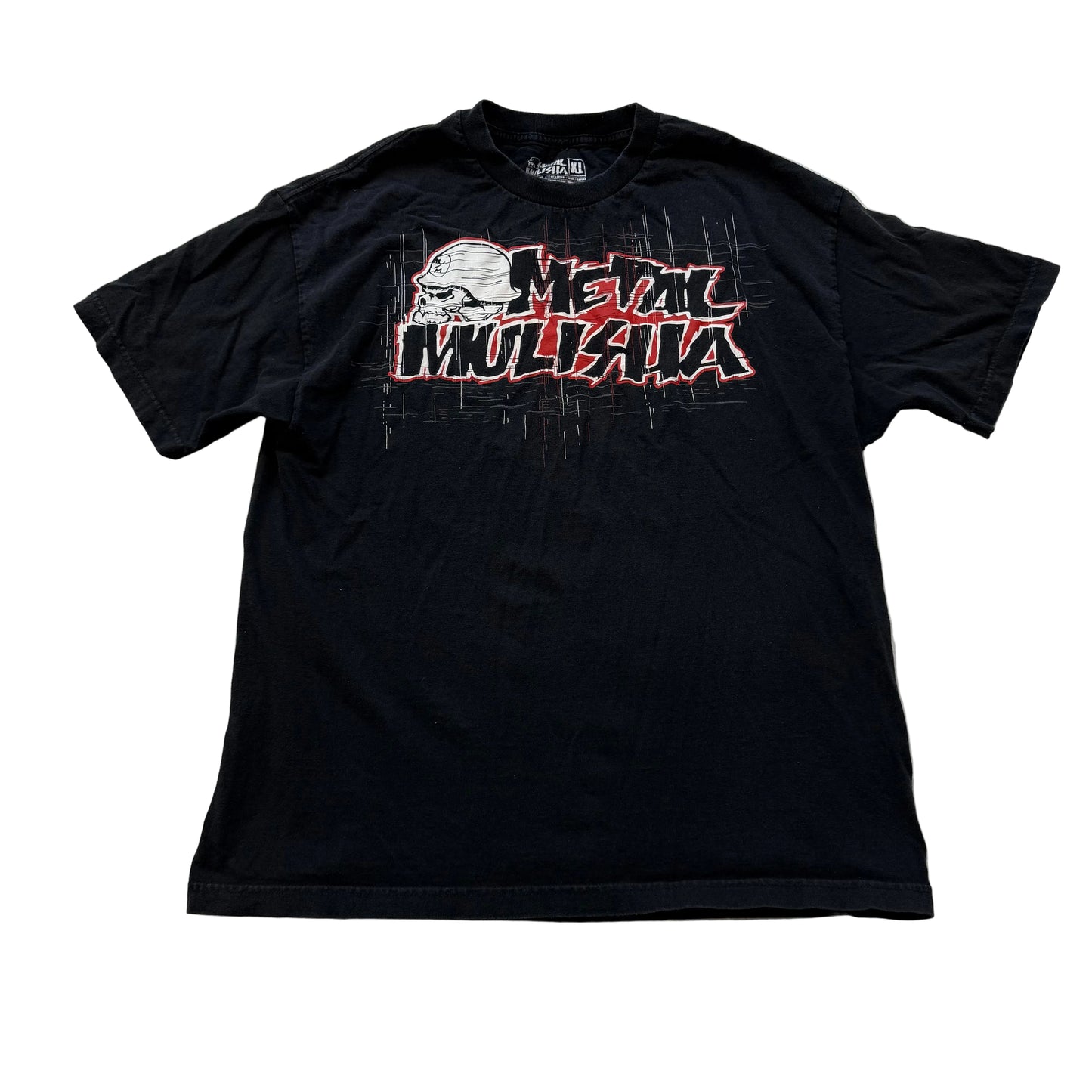 Metal Mulisha Men's Black Cotton T-Shirt Short Sleeves Graphic Logo Tee Size XL