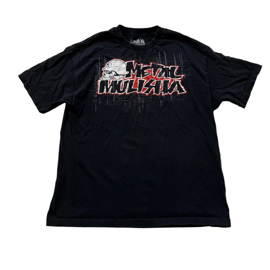Metal Mulisha Men's Black Cotton T-Shirt Short Sleeves Graphic Logo Tee Size XL