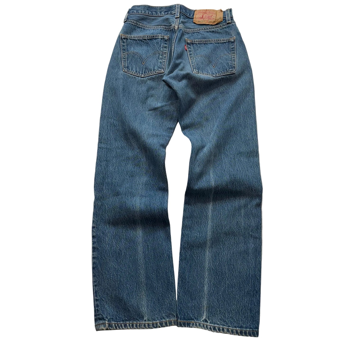 Levi's 501XX Men's Blue Denim Straight Leg Jeans Zip-Fly Regular Fit Size 30x34