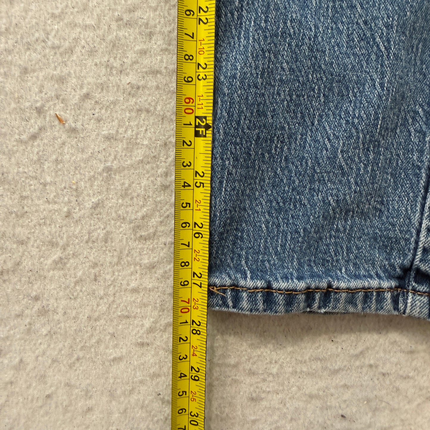 Levi's 505 Men Blue Denim Jeans Straight Leg Pocket Zip-Fly Classic Size W32xL30