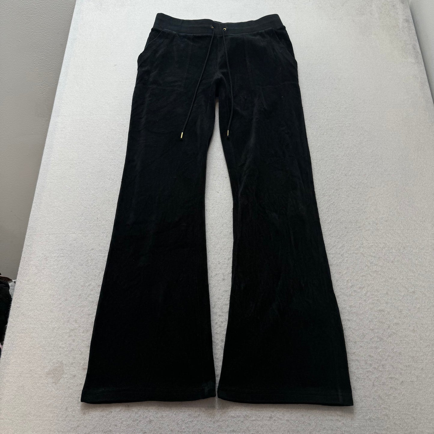 Vintage Juicy Couture Her Royal Couture Womens Black Velour Hoodie & Pant Size S