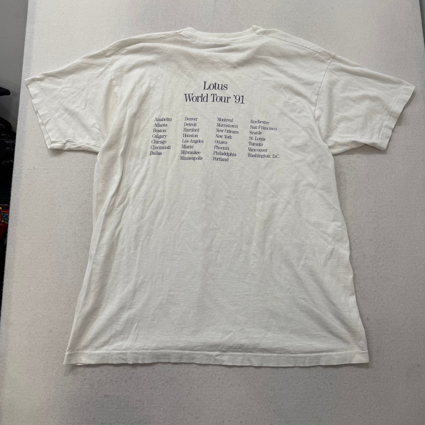 Fruit of the Loom Mens White Cotton Windows Lotus Microsoft Tech T-Shirt Size XL