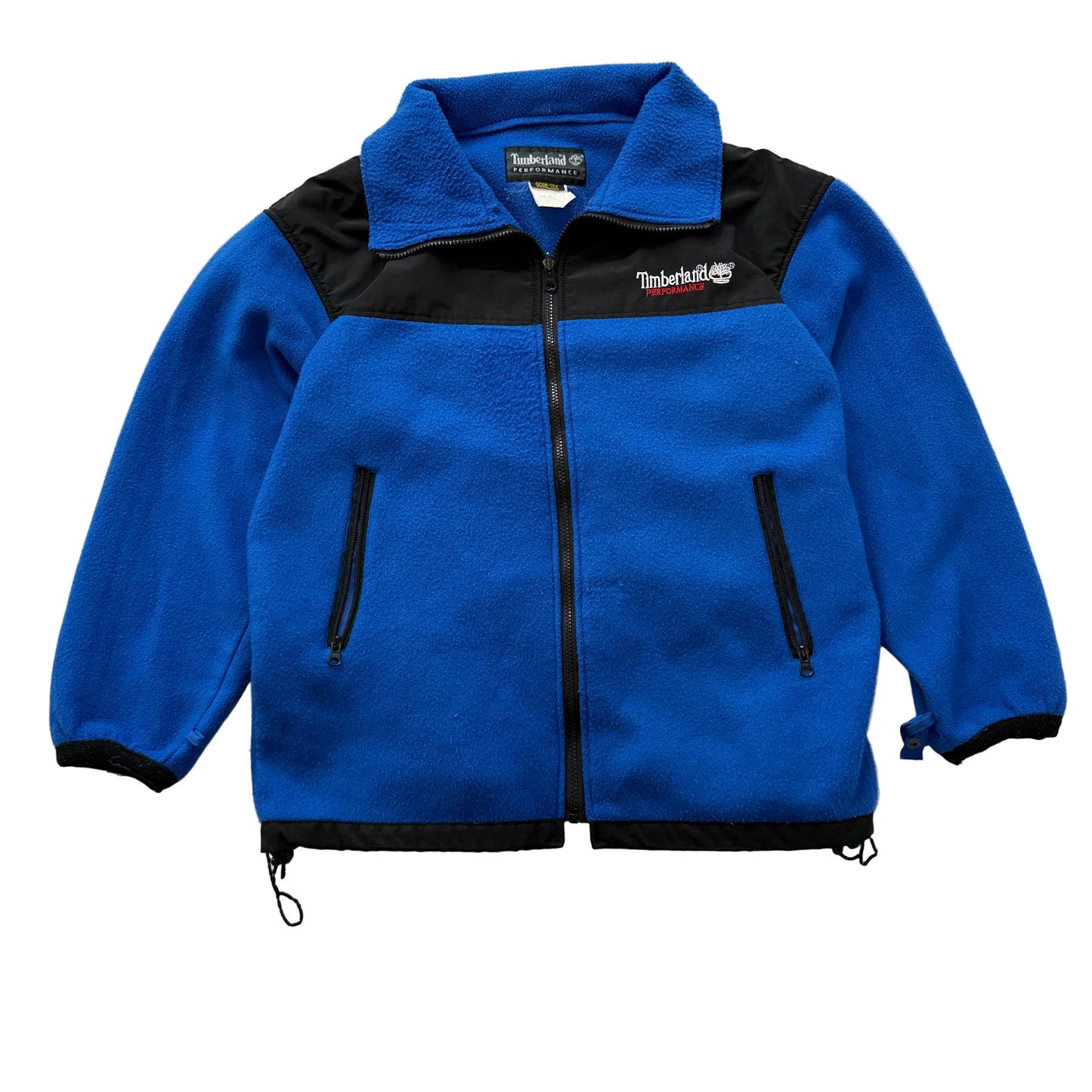 Timberland Performance Gore-Tex Men's Blue Black Fleece Full-Zip Jacket Size L