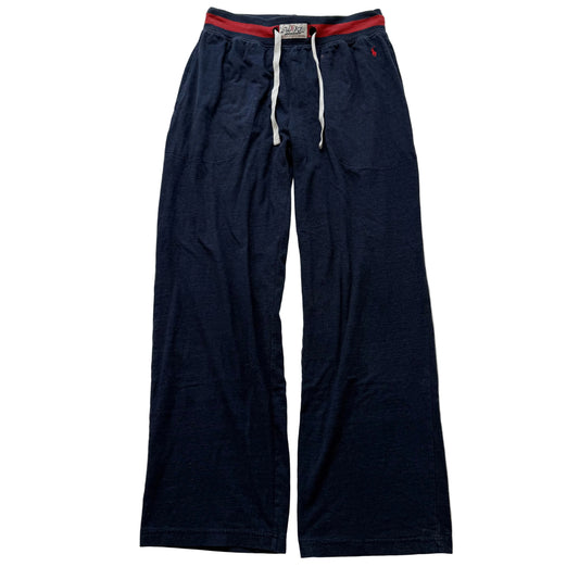 Polo Ralph Lauren Men's Navy Blue Relaxed Fit Sweatpants Loungewear Y2K Size M