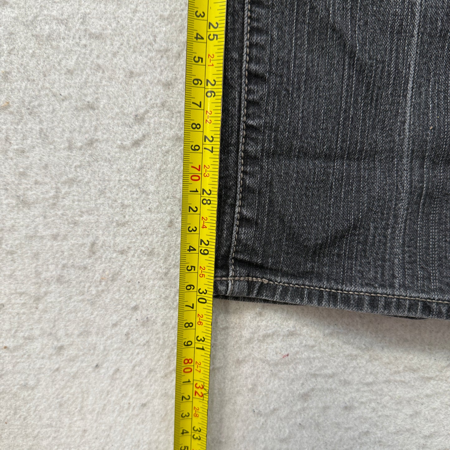 Calvin Klein Women's Black Straight Leg Denim Jeans Zip-Fly Pockets Size 31/12