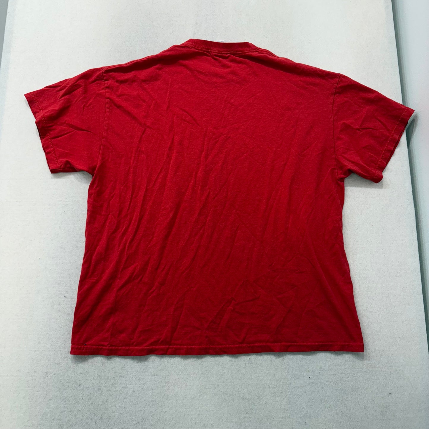 Tennessee River Men Red Cotton T-Shirt Short Sleeve Humorous Graphic Tee Size XL