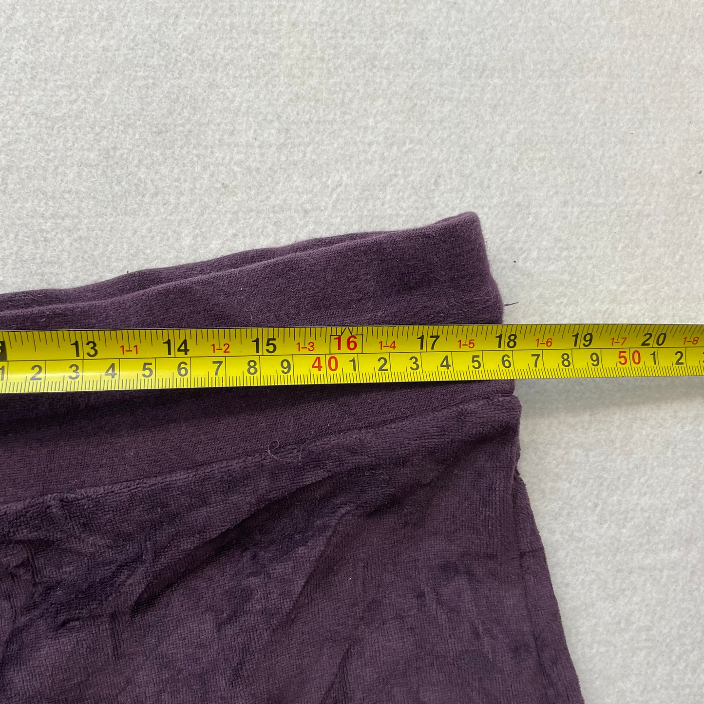 Vintage Juicy Couture Women's Deep Purple Velour Flared Leg Track Pant Size L