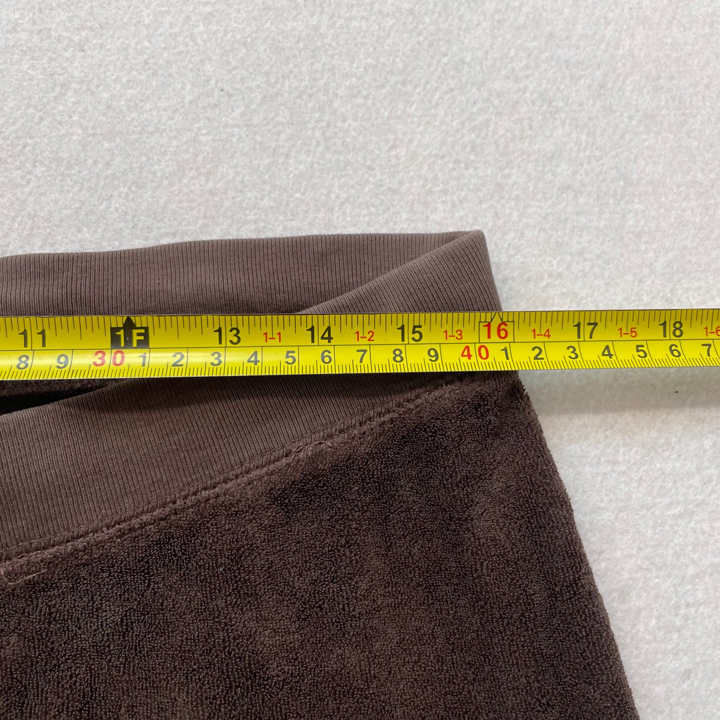 2003 Vintage Juicy Couture Women Dark Brown Velour Flared Leg Track Pants Size L