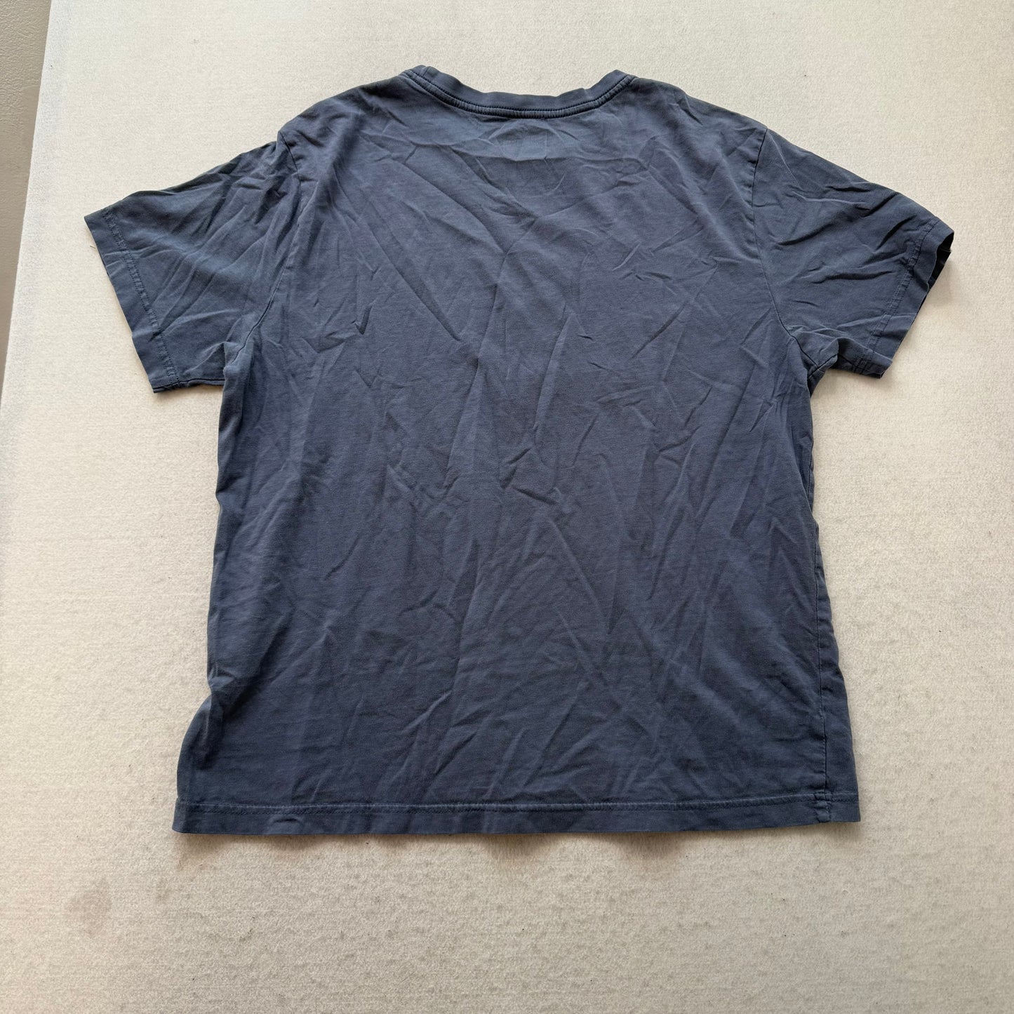 Hurley Men's Slate Gray Cotton T-Shirt Short Sleeves Crew Neck Streetwear Size L