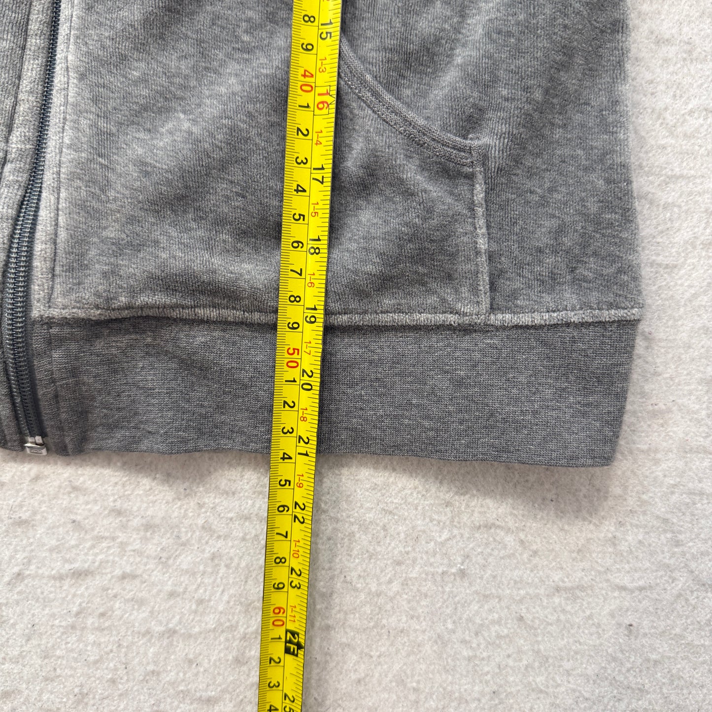 Vintage Juicy Couture Scottie Dogs Women's Gray Velour Zip-Up Hoodie Logo Size S