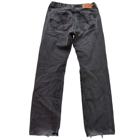 Levi Strauss & Co. 501 Men's Onyx Denim Straight Leg Jeans Button Fly Size 34
