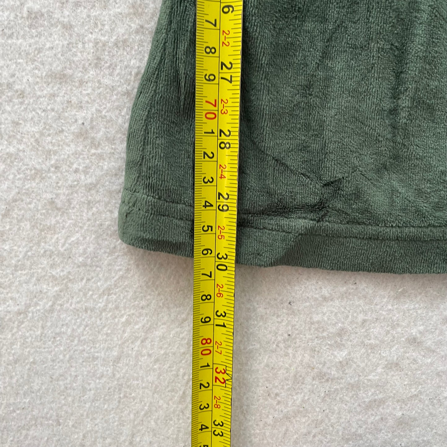 Juicy Couture Women's Dark Green Velour Flared Leg Track Pants Drawstring Size S