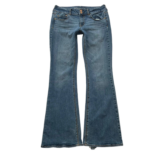 American Eagle Oufitters Women's Blue Denim Low-Rise Bootcut Jeans Classic Size 30