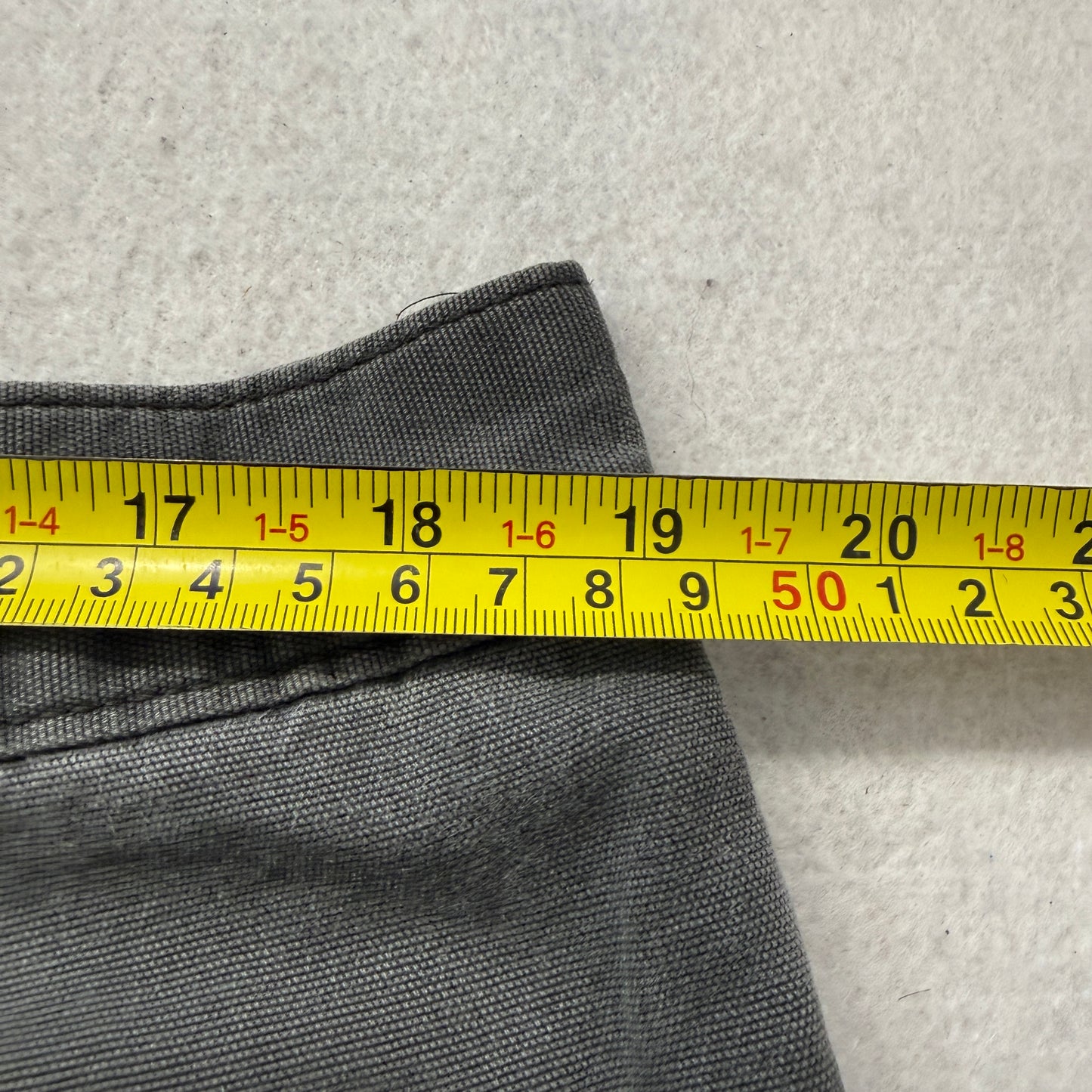 Carhartt Men's Dark Grey Denim Jeans Relaxed Fit Zip-Fly Pockets Logo Size 40x30