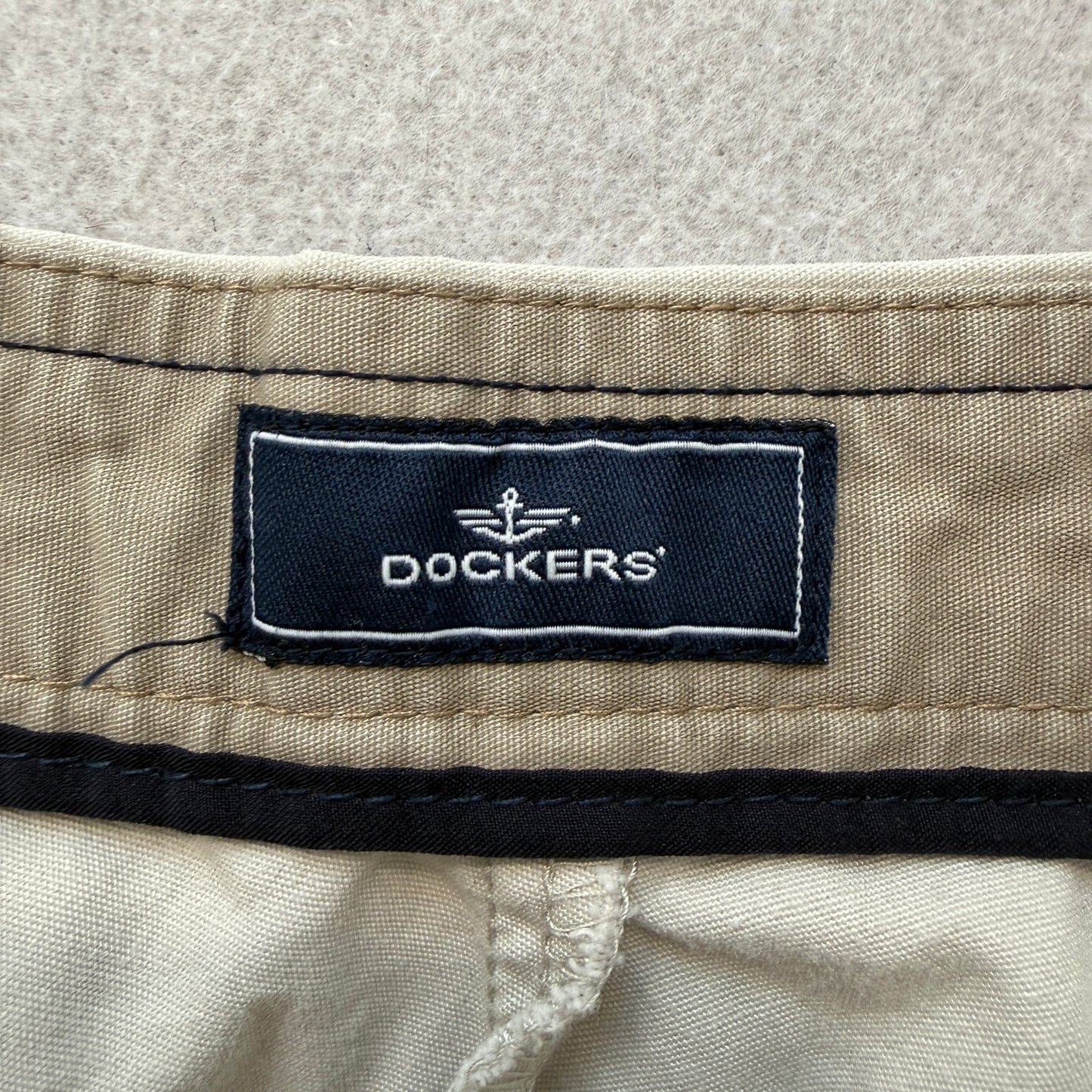 Dockers Men's Tan Straight Leg Cotton Chino Pants Casual Pockets Size W34xL29